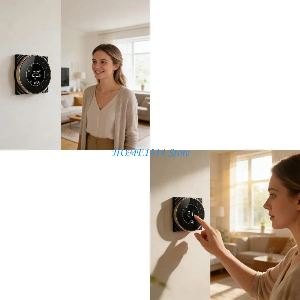 

M6CE Простая установка Настенный регулятор электрического отопления Дистанционное управление с использованием технологии WIFI