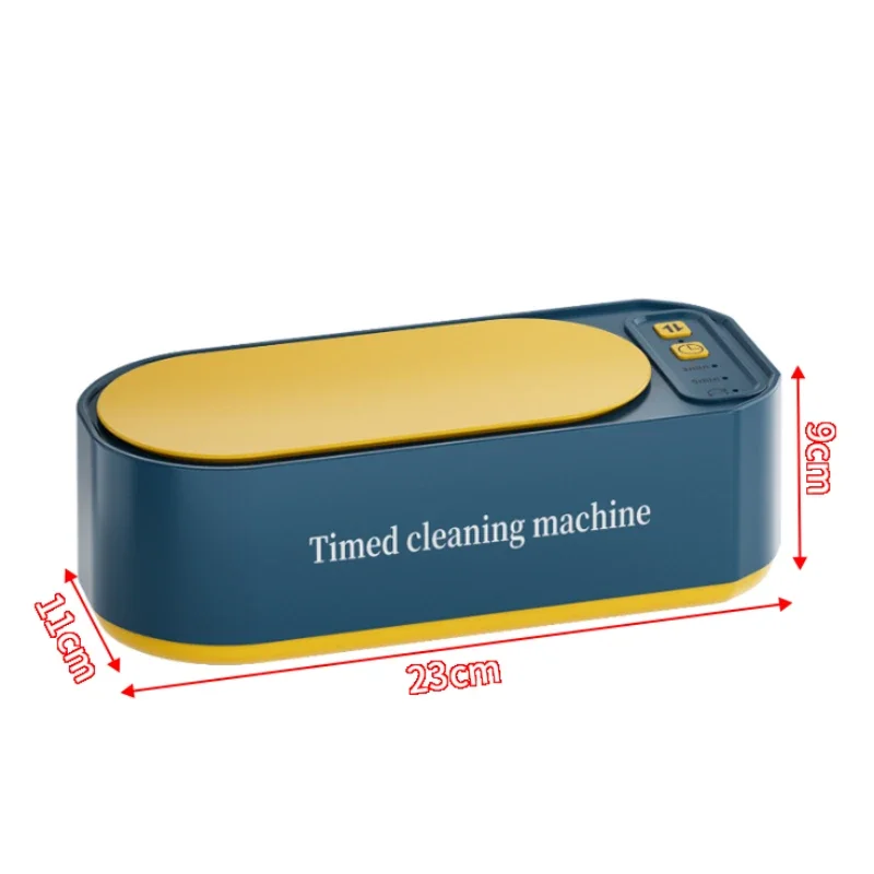 Household Portable Timing Adjustable Glasses Cleaning Machine Professional Ultrasonic Jewelry Cleaner Machine Toothbrush Cleaner