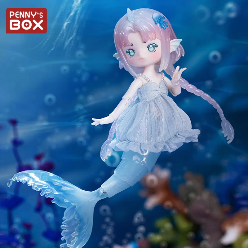 Penny'S Box Entu Tide Whispers Bjd Mermaid Blind Box Movable Ornament Figure Collectible Gift Adorable Charming Mysterious