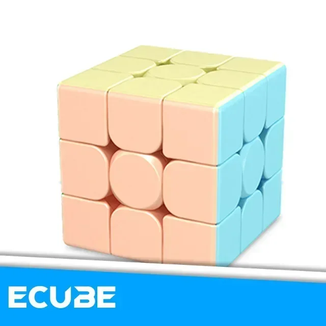 [ECube] MoYu MeiLong 3/3C 3x3 sans colle noir Macaron magique sans colle 3 couches vitesse Cube magique Puzzle jouets pour enfants