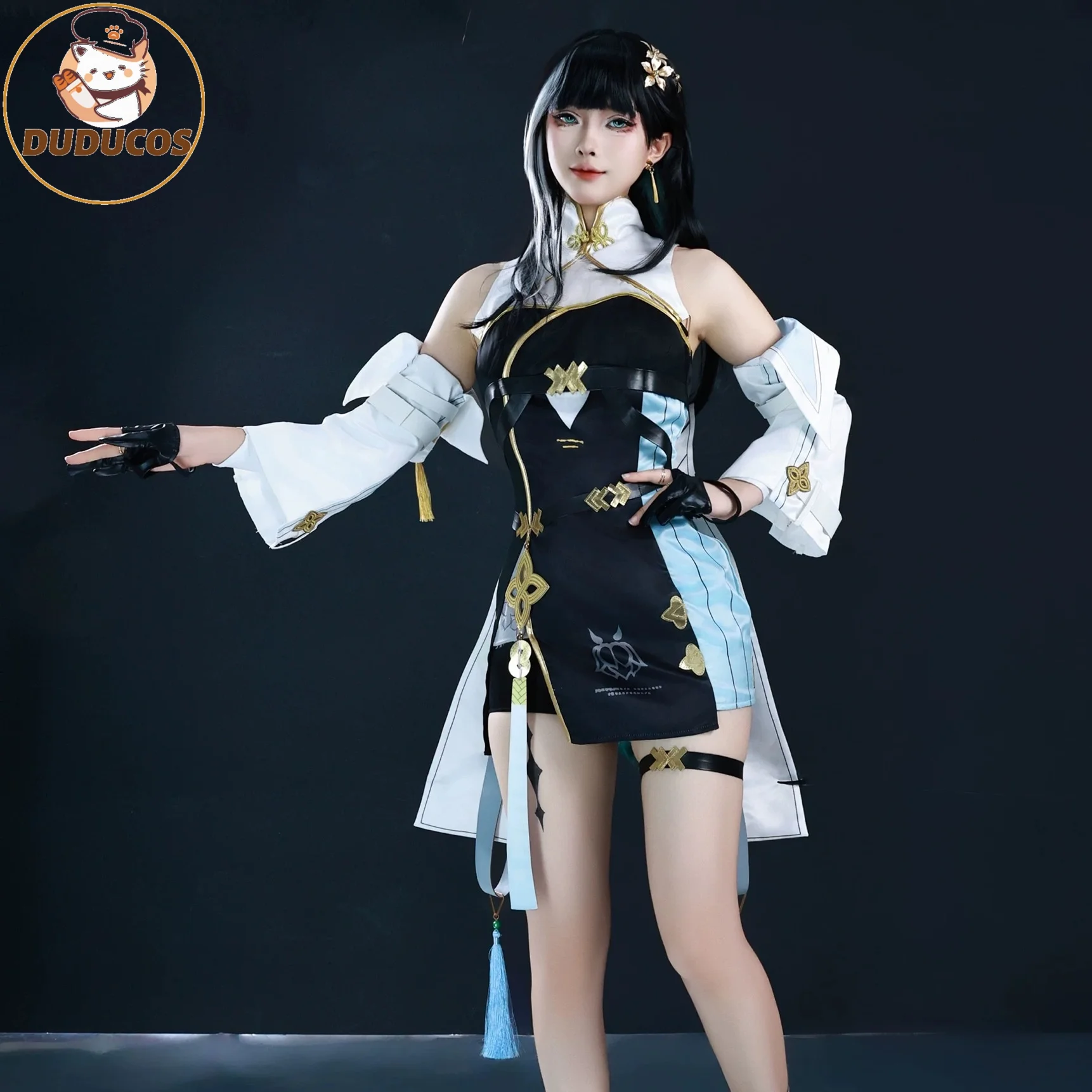 Wuthering Waves Baizhi Cosplay Kostuum Pruik Bai Zhi Jurk Anime Game Cosplay Halloween Party Clothings Vrouwen Fancy Sexy Outfit