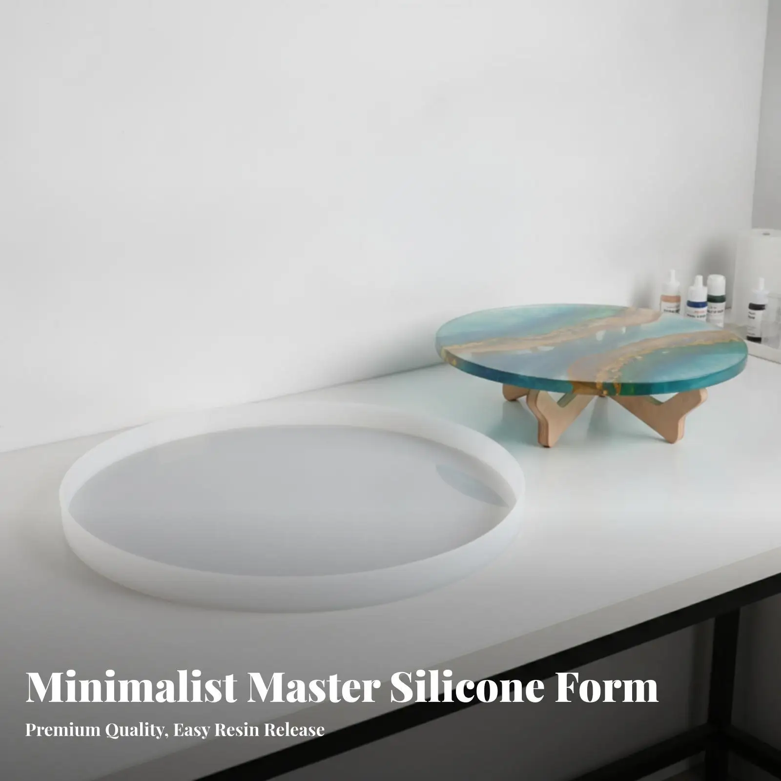 Epoxy Resin Casting Form | Smooth Interior Surface, Translucent with Raised