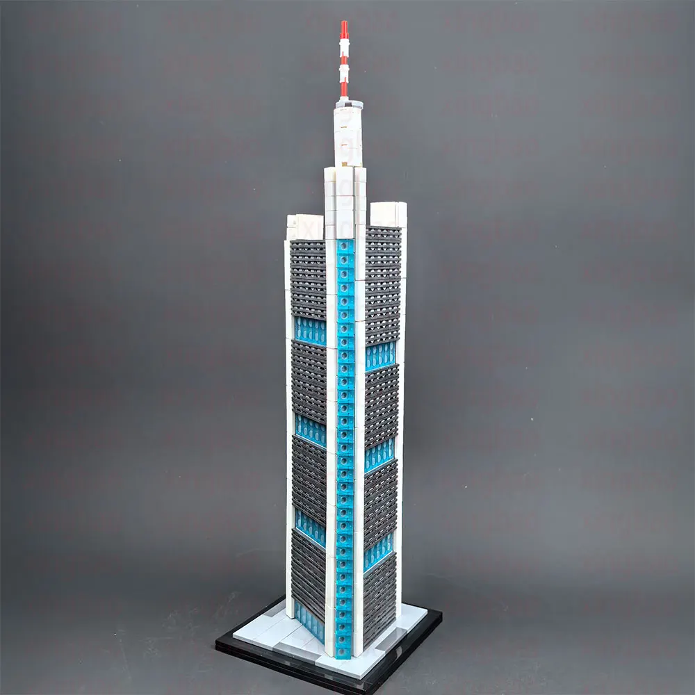 864 pçs moc personalizado Commerzbank torre 1:800 escala blocos de construção tecnologia tijolos diy montagem criativa educação brinquedo presentes