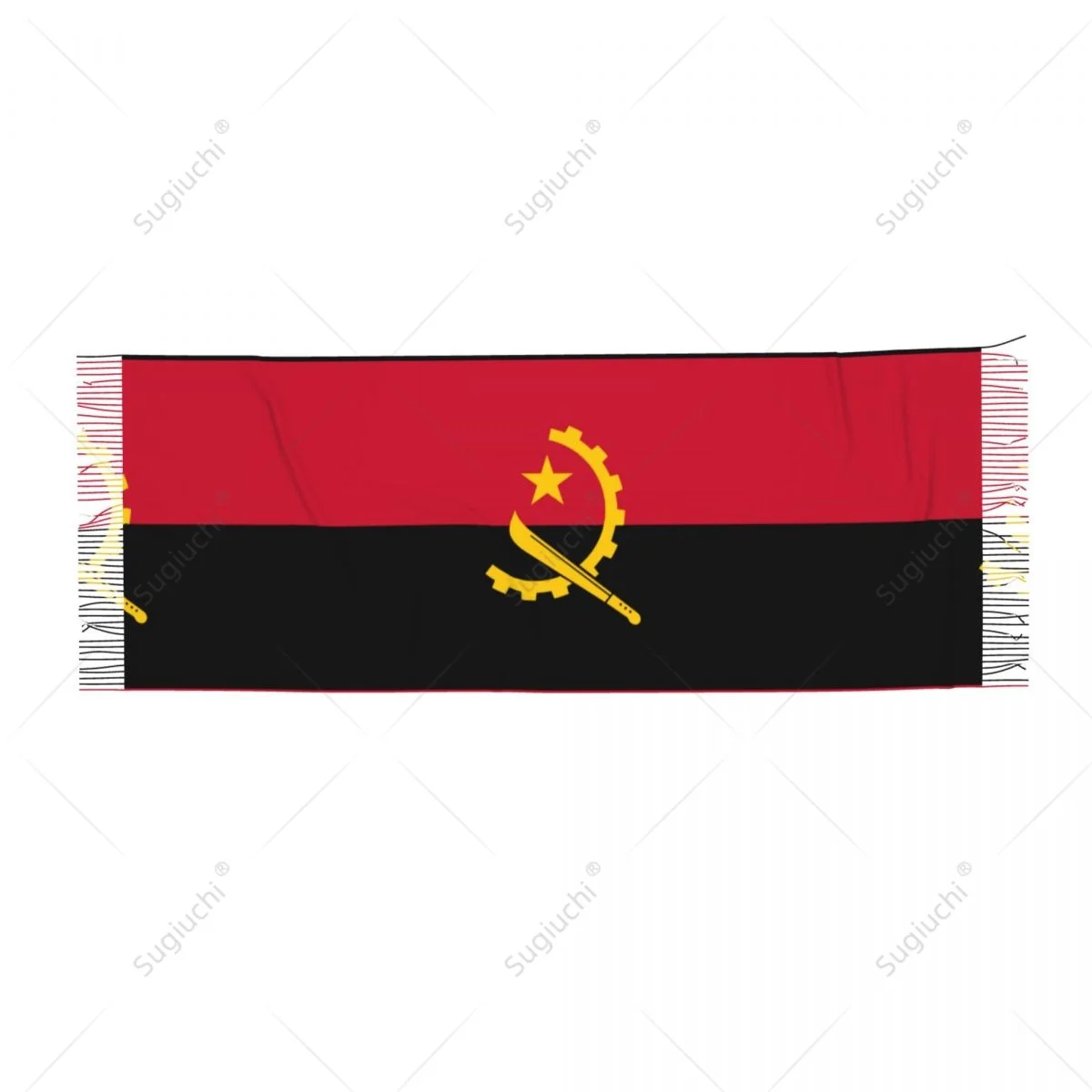 Angola Flag Angolan Scarf Pashmina Warm Scarves Shawl Wrap Hijab Spring Winter Multifunction Unisex