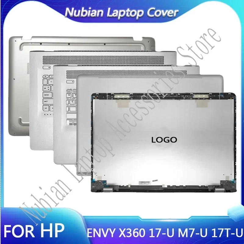 

Новинка для ноутбука HP ENVY X360 17-U M7-U серии 17T-U, задняя крышка ЖК-дисплея, упор для рук, нижняя часть корпуса, верхняя нижняя нижняя крышка, серебристая