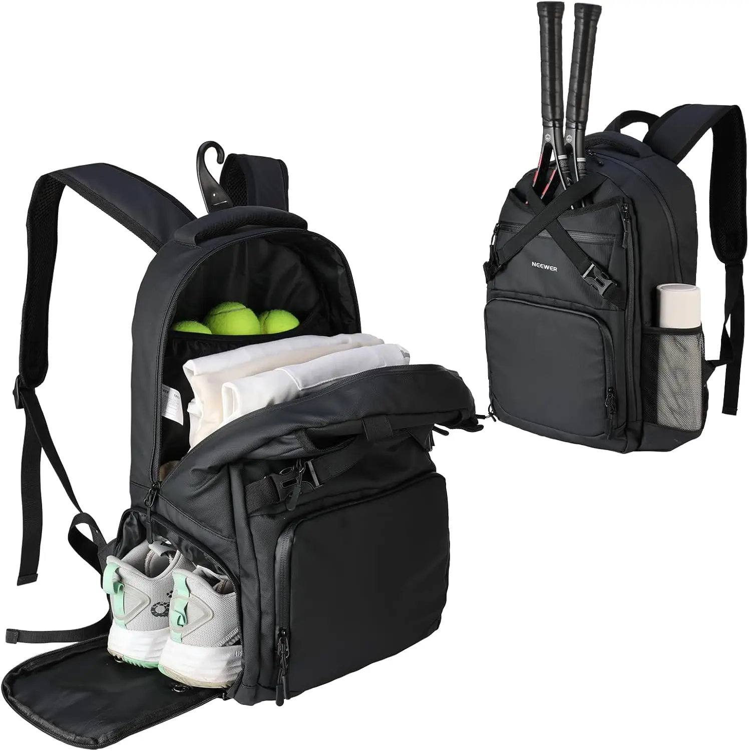 neewer-bag-for-men-women-with-shoe-compartment-side-pocket-accessories-pockets-fence-hook