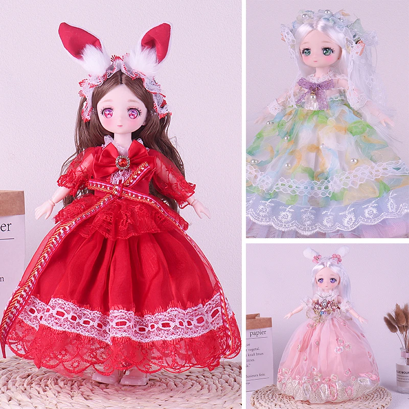 Doll Clothes Set 30cm Doll 1/6 BJD Doll Accessories Princess Dress Children's Toy Gift Dolls Replacement Clothes