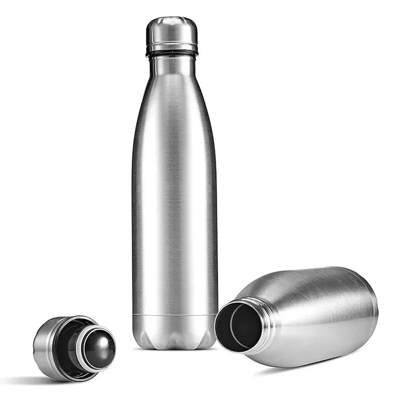 Stainless Steel Portable Sports Water Bottle - Stay HydratedAnytime, Anywhere, Carry A Rope,And Carry A Large Capacity SmallMout