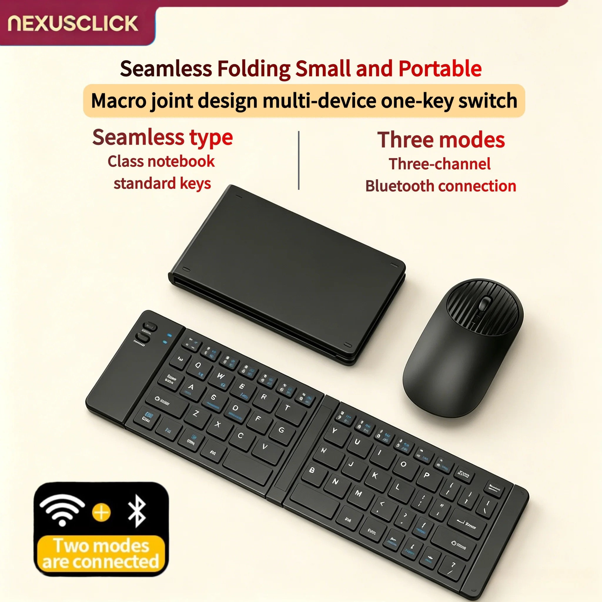 Gaming Keyboard And Mouse Combo Wireless - NexusClick Nuevo Mini Teclado y Ratón