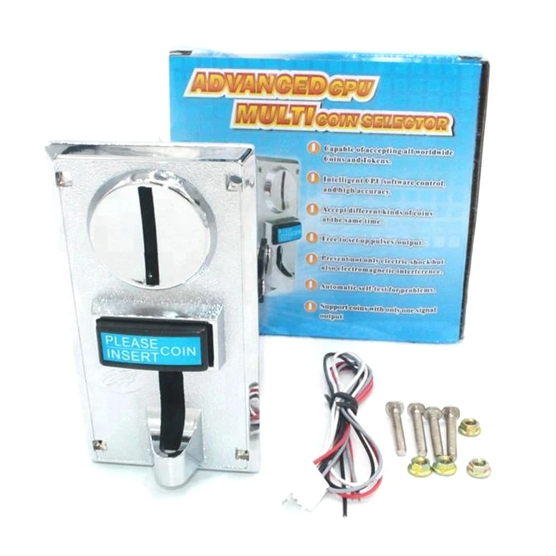 Aceptador de monedas multimoneda, memoria para lavadora de autoservicio, máquina expendedora, cambio de boletos de juego
