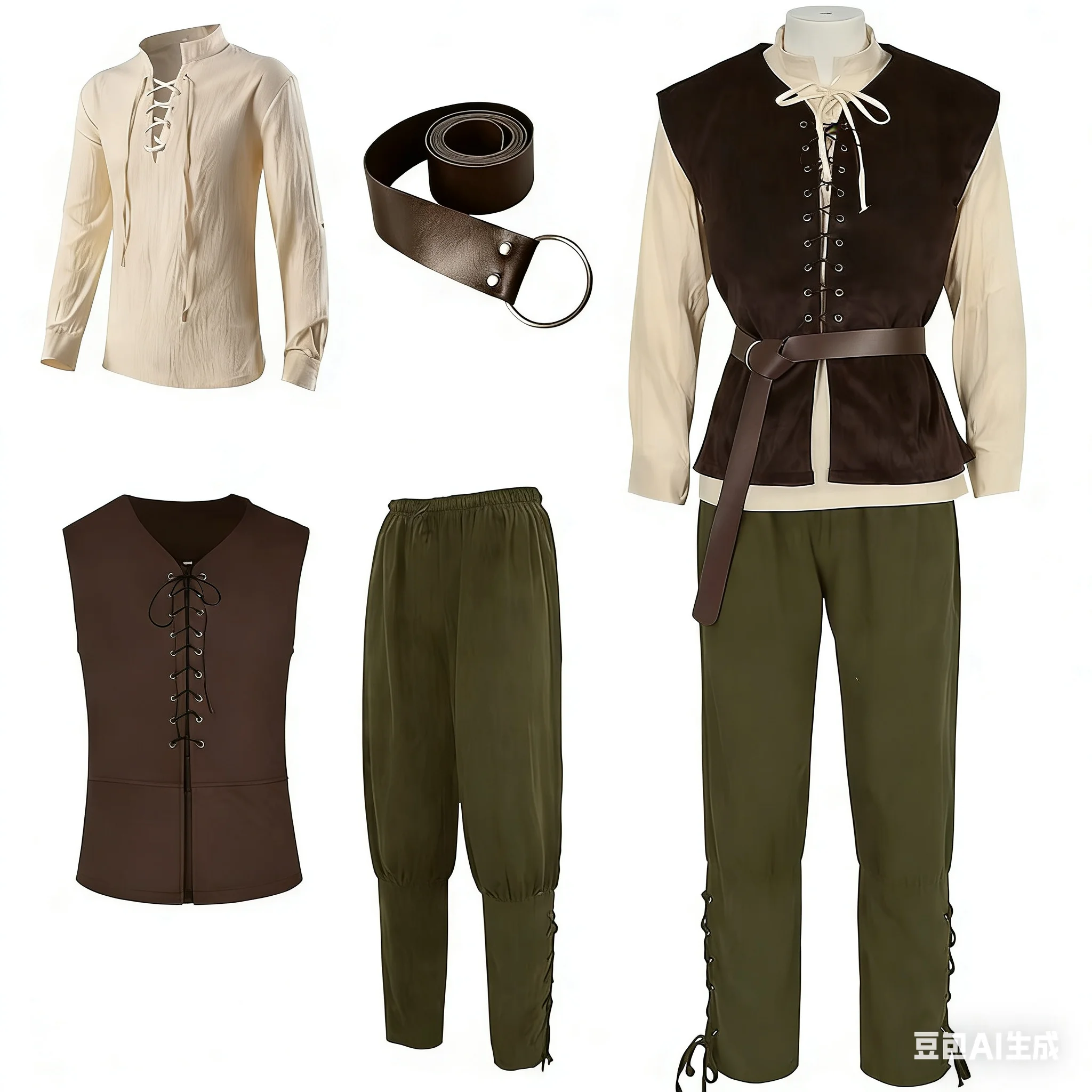 Beige green