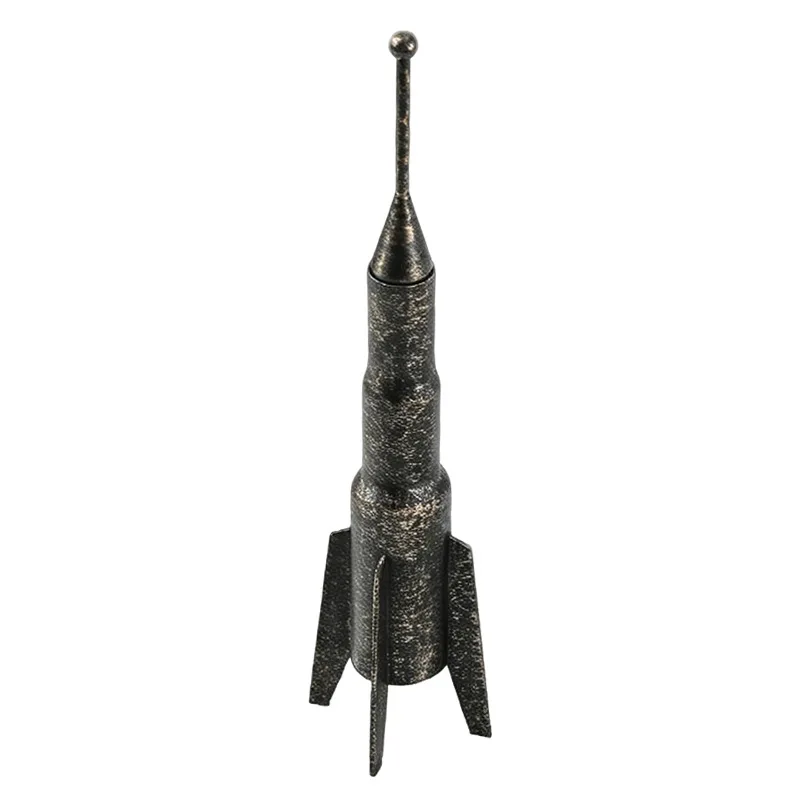Retro old metal rocket ornament children's model room starry sky space technology theme bedroom study decoration