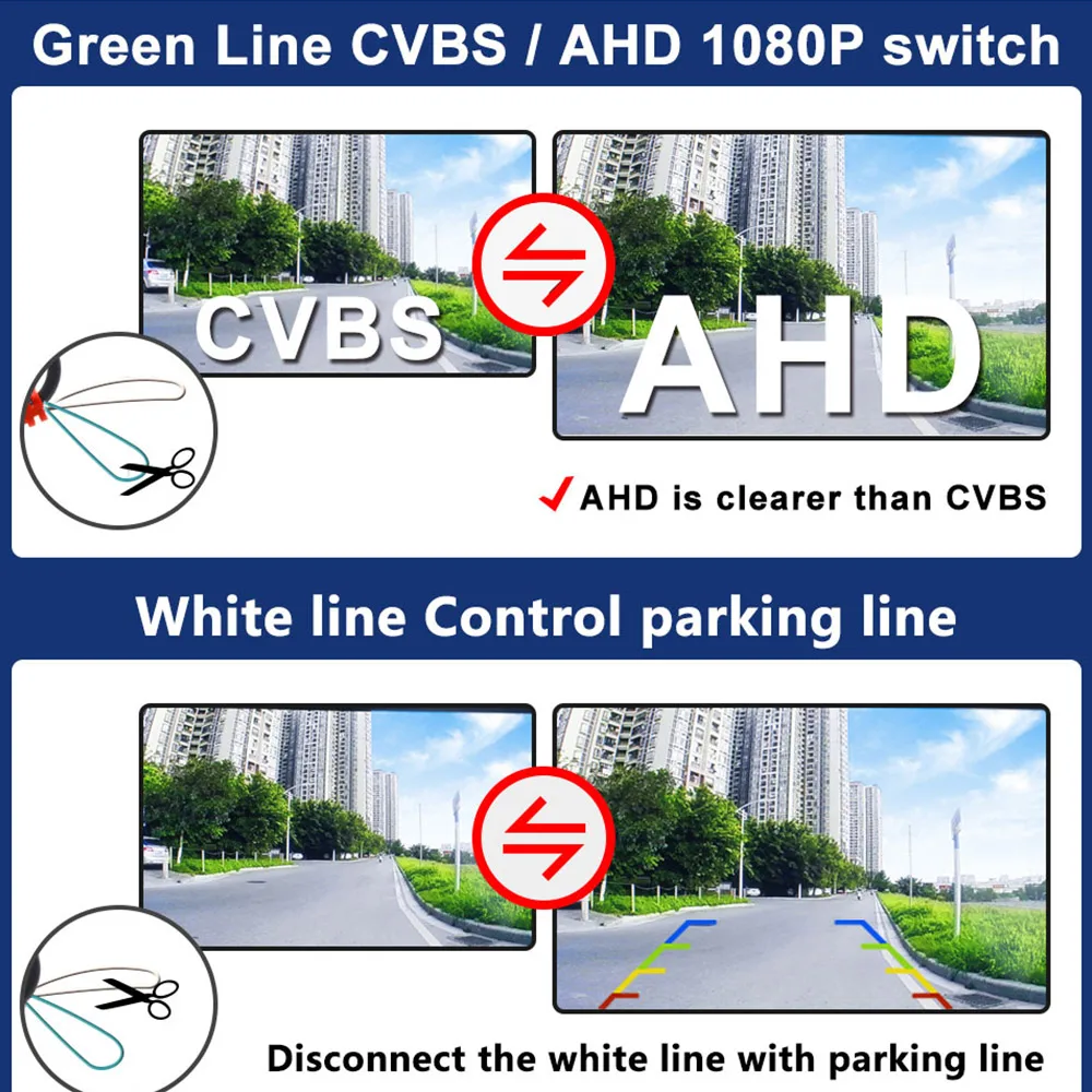 Golden 4K AHD 1080P Car Rear View Camera for BMW F30 F10 F11 X3 F25 F31 F46 X1 F48 F22 3 Series 5 Series Vehicle Night Vision