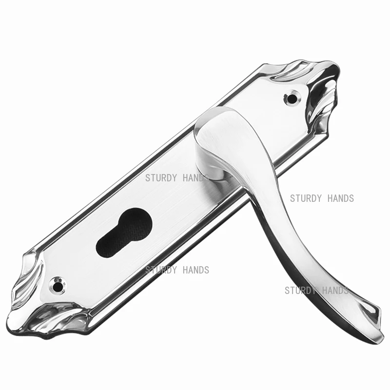 스테인리스 스틸 실내 도어락 침실 손잡이 범용 분리형 간단 도어락