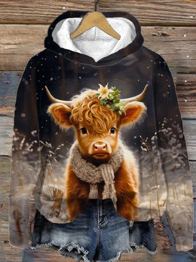 New Autumn Winter Sweatshirts Animal Cow 3d Print Hoodie Men Women Fashion Oversized Hoodies Sweatshirt Ladies Coat Animal