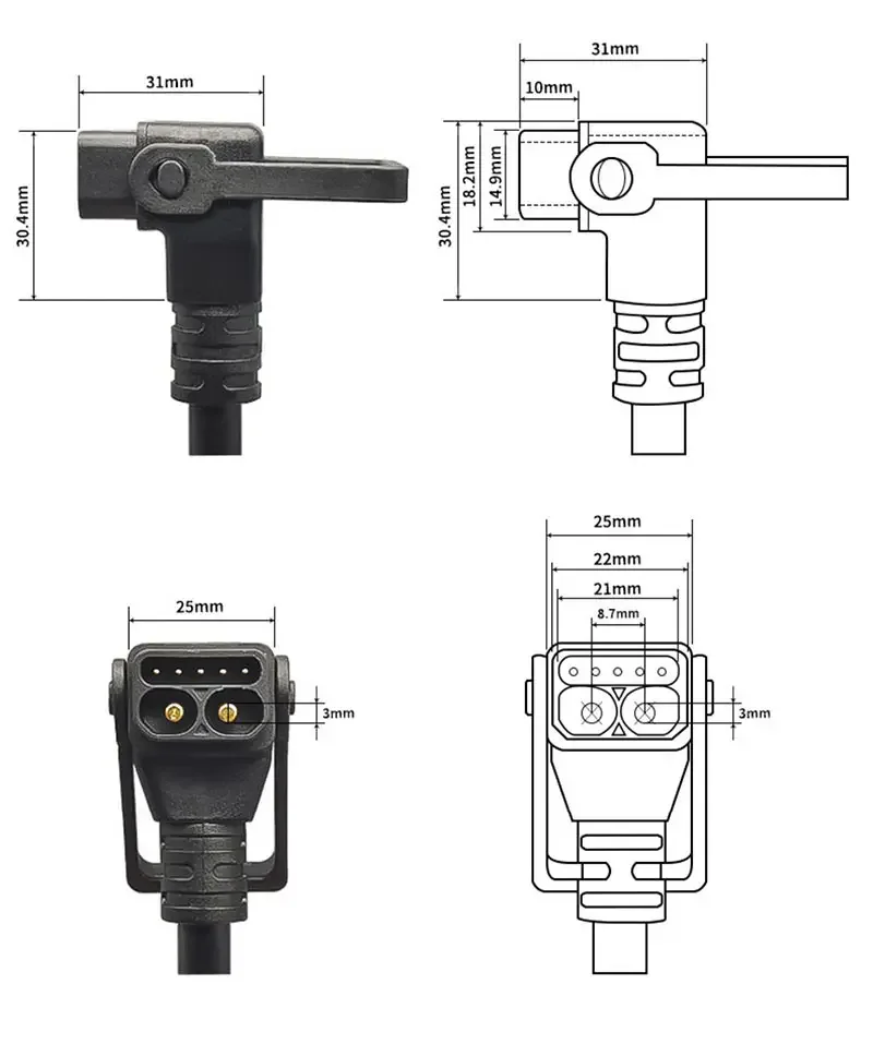 Cavo adattatore PD a DC, cavo di ricarica universale con 34 connettori, regolabile 5 V, 9 V, 12