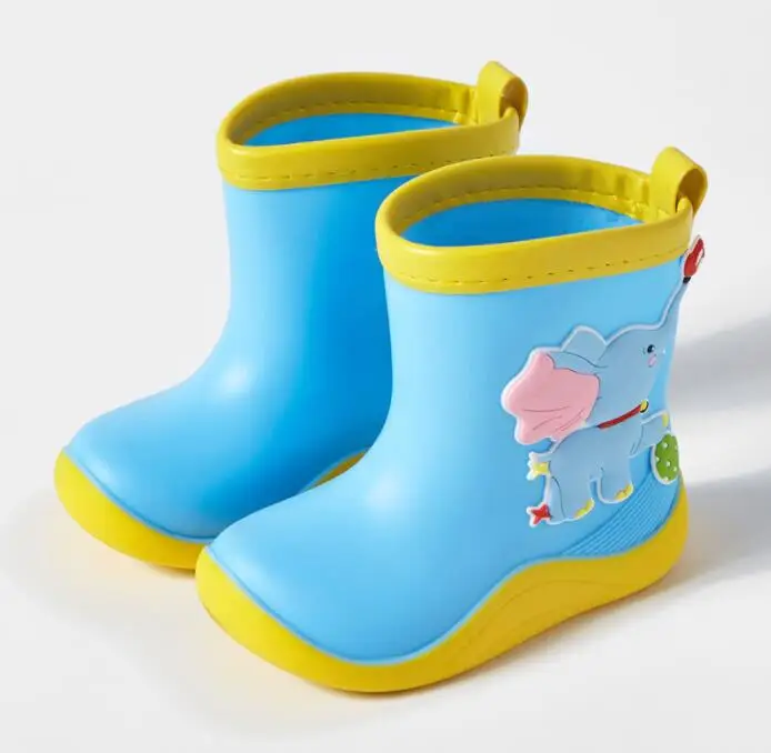 Stivali da pioggia per bambini per ragazzi simpatici animali scarpe da acqua per bambina stivali da pioggia caldi in peluche stivali da pioggia per bambini Drop Shipping