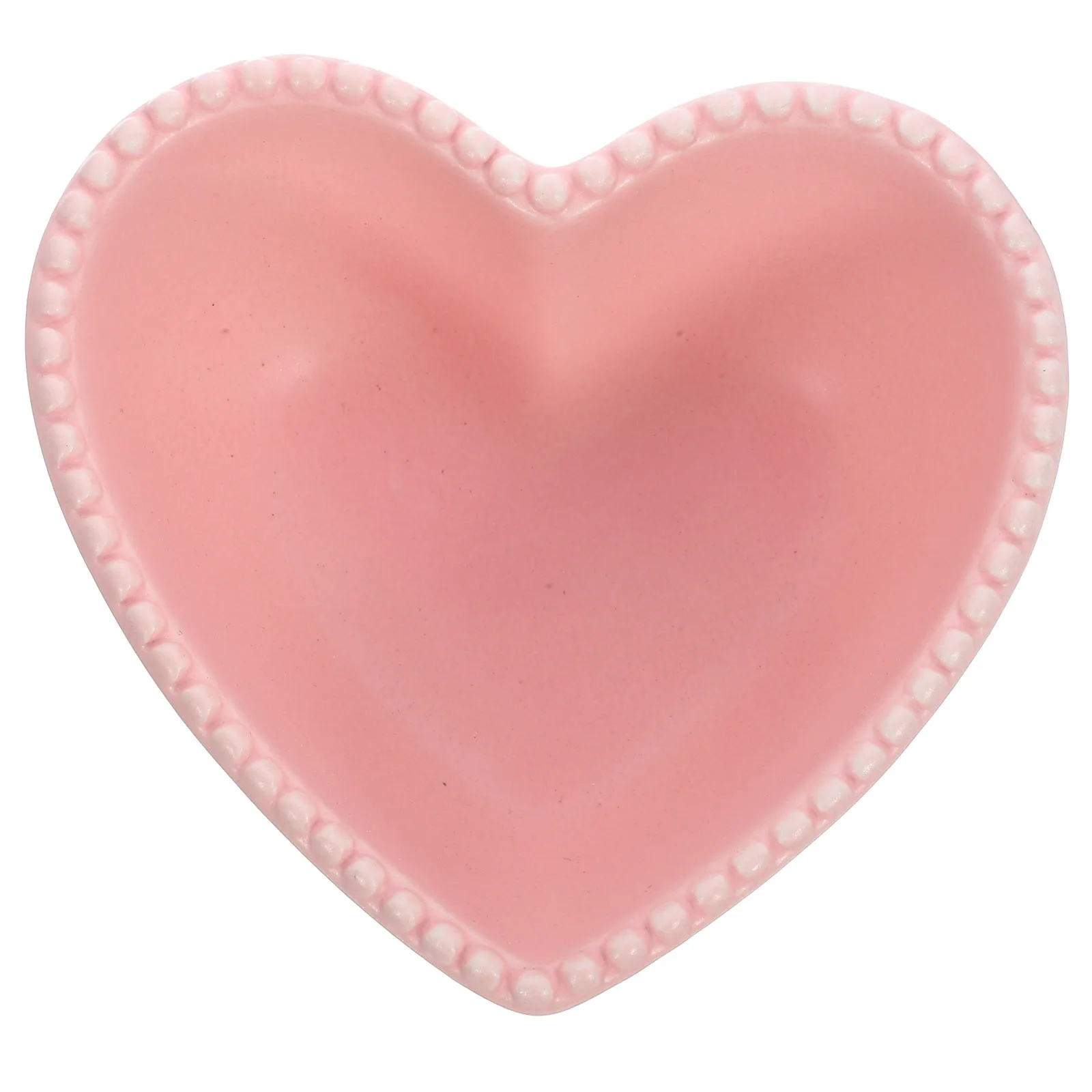 

Creative Heart Design Ceramics Fruit Bowl Safe Material Multi-Purpose Dessert Salad Snack Bowl for Wedding Conference Event