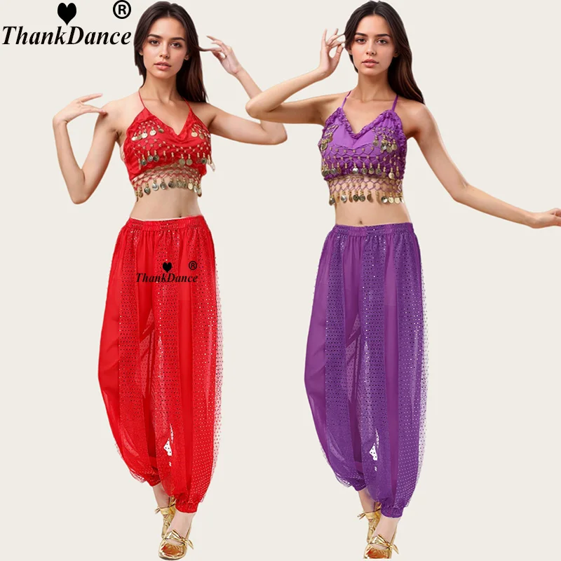 

2 шт., костюмы для танца живота, костюм для индийского танца, платье Болливуда, костюм для взрослых, женское восточное сари, индийский арабский танец