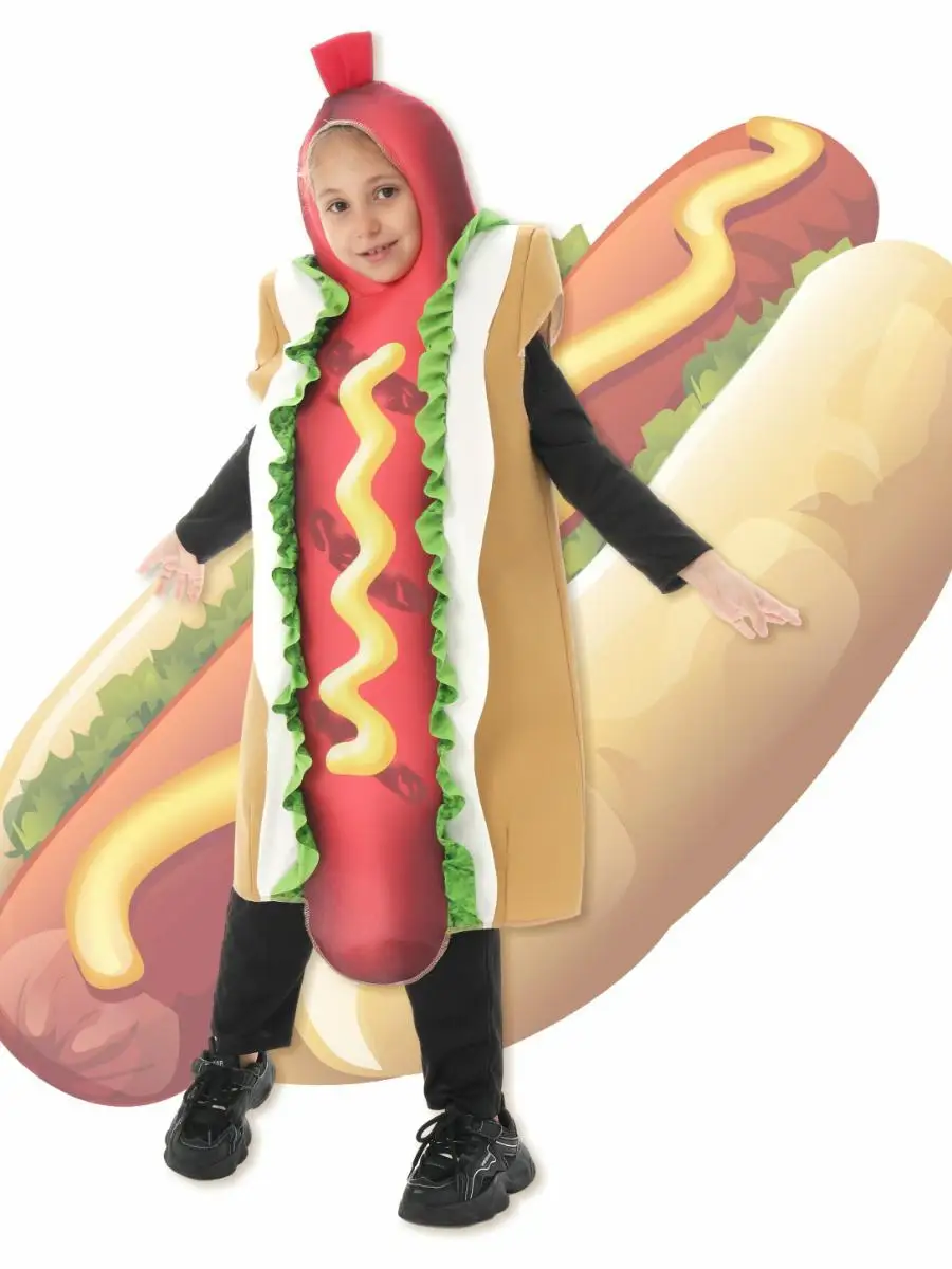 

Хэллоуин Новый Sle Хот-дог Ролевая игра Косплей Костюм Школьное представление Детский костюм совы Полиэстер Сценическое представление