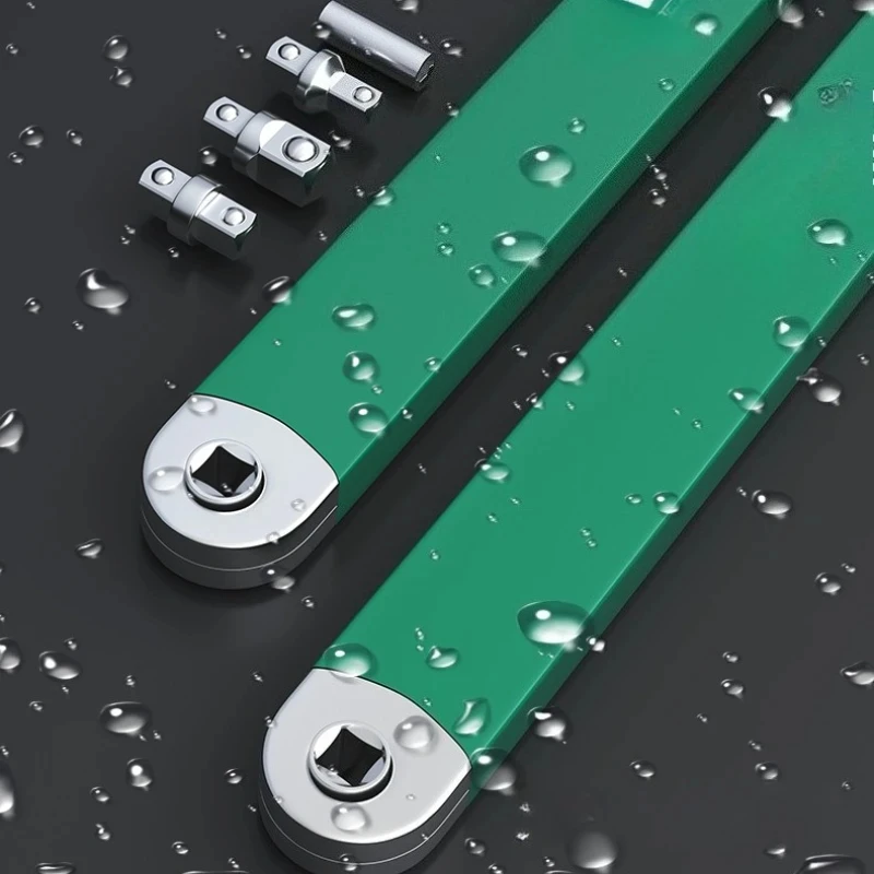 Dual Head Offset Extension Wrench Multi Functional Tool with 1/2 1/4 3/8 Drive Adapters Universal for Tight Spaces image 6