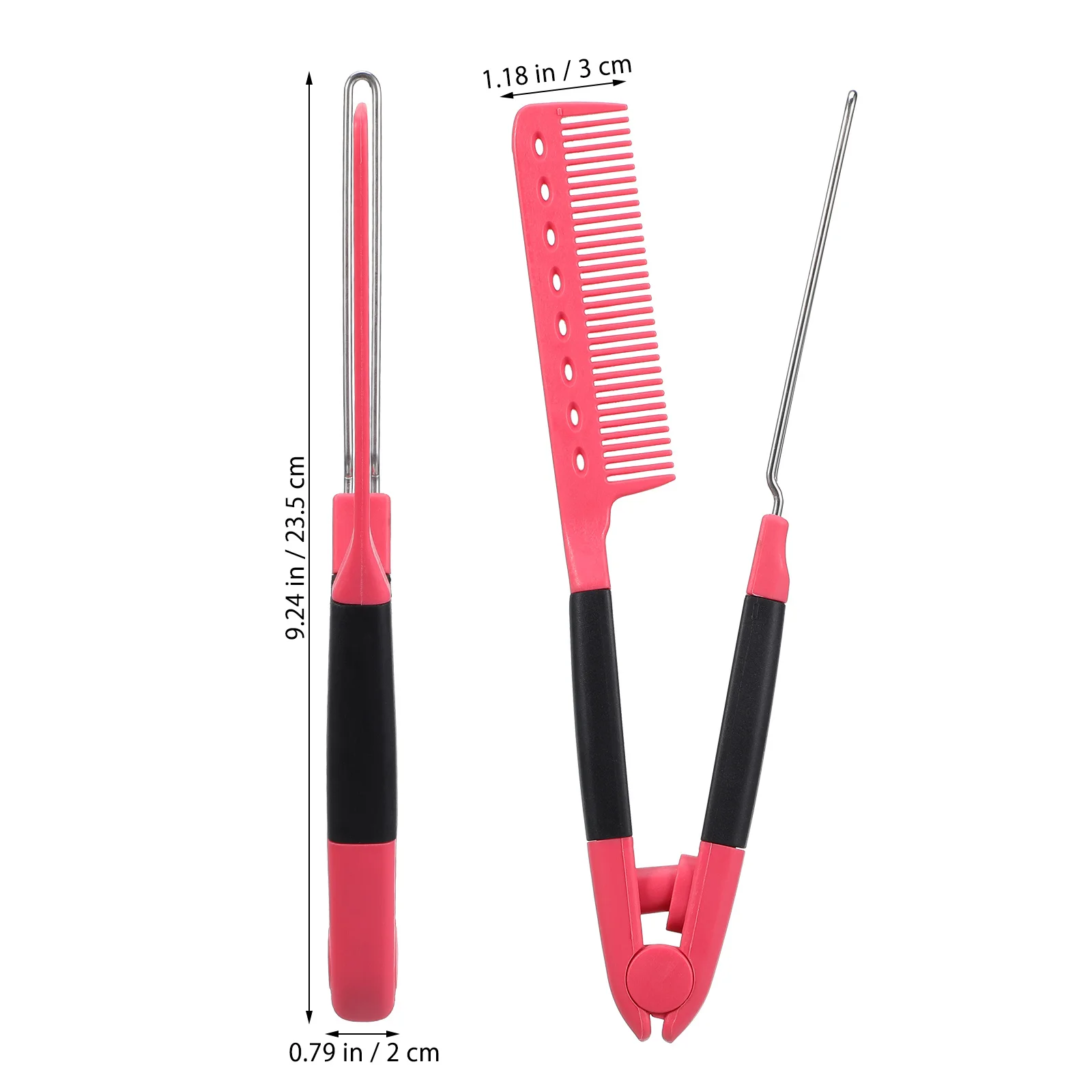 مشط فرد الشعر على شكل حرف V، جبيرة تمليس الشعر الاحترافية للنساء في صالونات التجميل المنزلية، لمسة نهائية طبيعية ناعمة #6