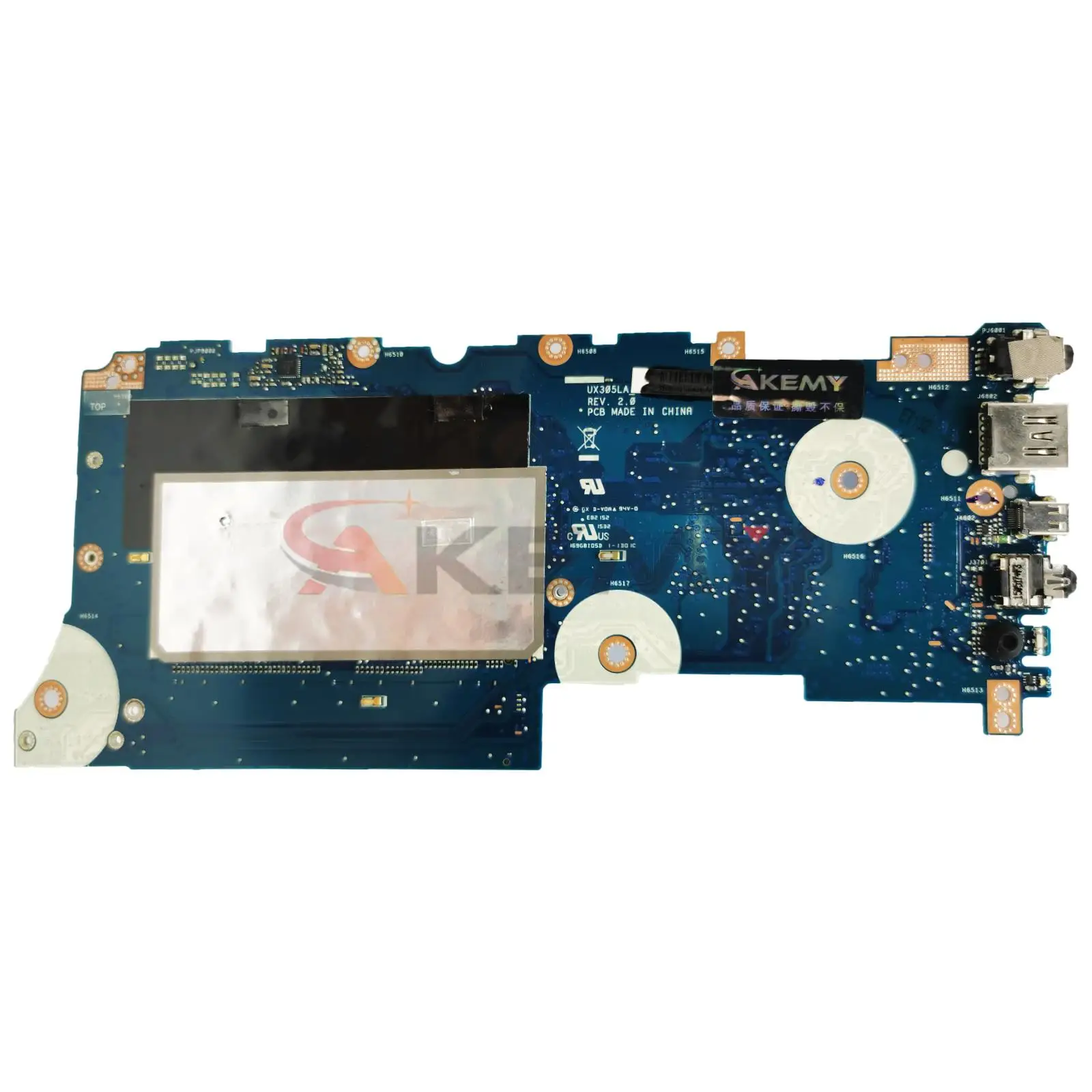 Imagem -03 - Placa-mãe para Asus Zenbook Ux305la _ mb Ux305l Ux305 Cpu I55200u I7-5500u 4g 8g Ram 100 Testado