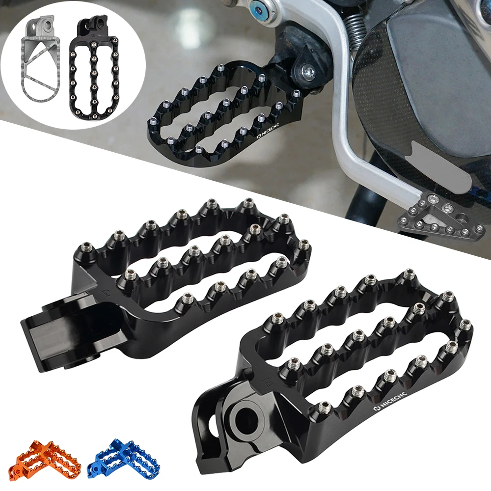 

For KTM 690 Enduro/R 690 SMC/R 790 890 Adventure/R 1290 SAS SAT SAR Footpegs Footpeg Wide Footrests for Husqvarna 701 Norden 901