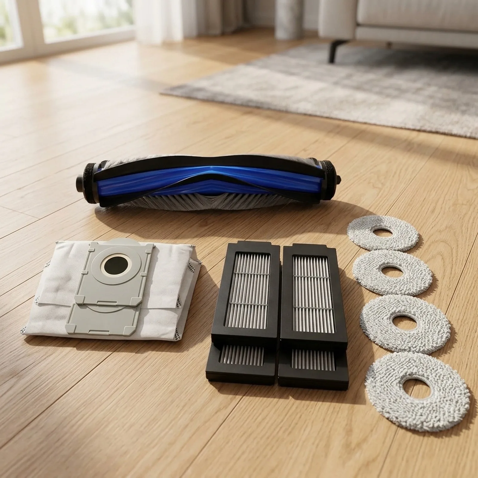 For ECOVACS For Deebot for t50 PRO Maintenance Kit Features Main Brush Filters Dust Bags & Rags for Peak Performance