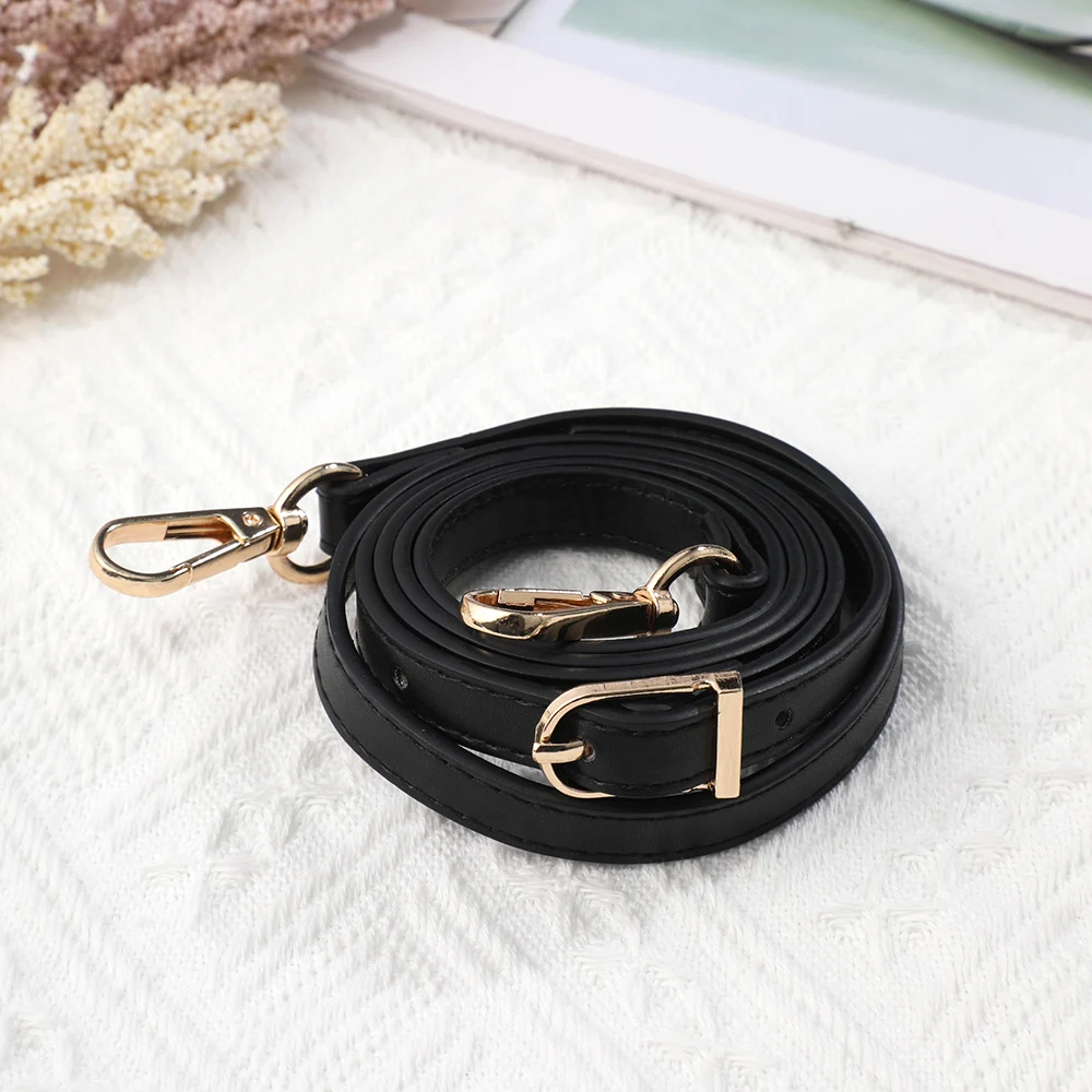 120cm PU Leather Shoulder Bag Strap Adjustable Replacement Bag Belt Strap 1.2cm Wide Crossbody Strap Handbag Bag Accessories