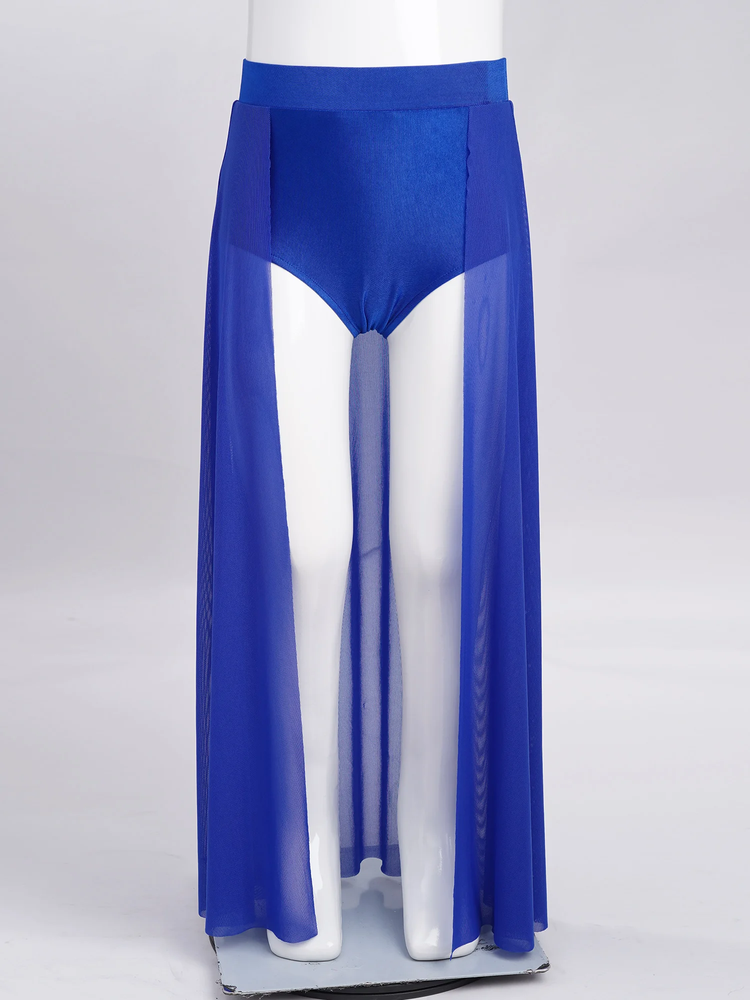 女の子バレエスカートモダン叙情的なダンスパフォーマンス競技衣装十代の弾性ウエストバンドフィギュアスケートマキシスカート