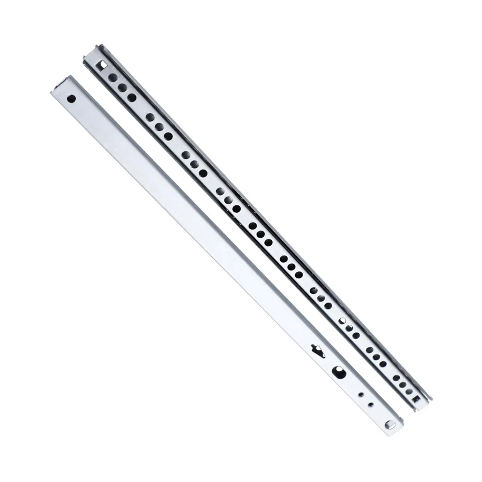 

Metal Ball Bearing Drawer Slides Two Way Track Rail for Kitchen Cabinet Cupboard Easy Mount DIY Hardware