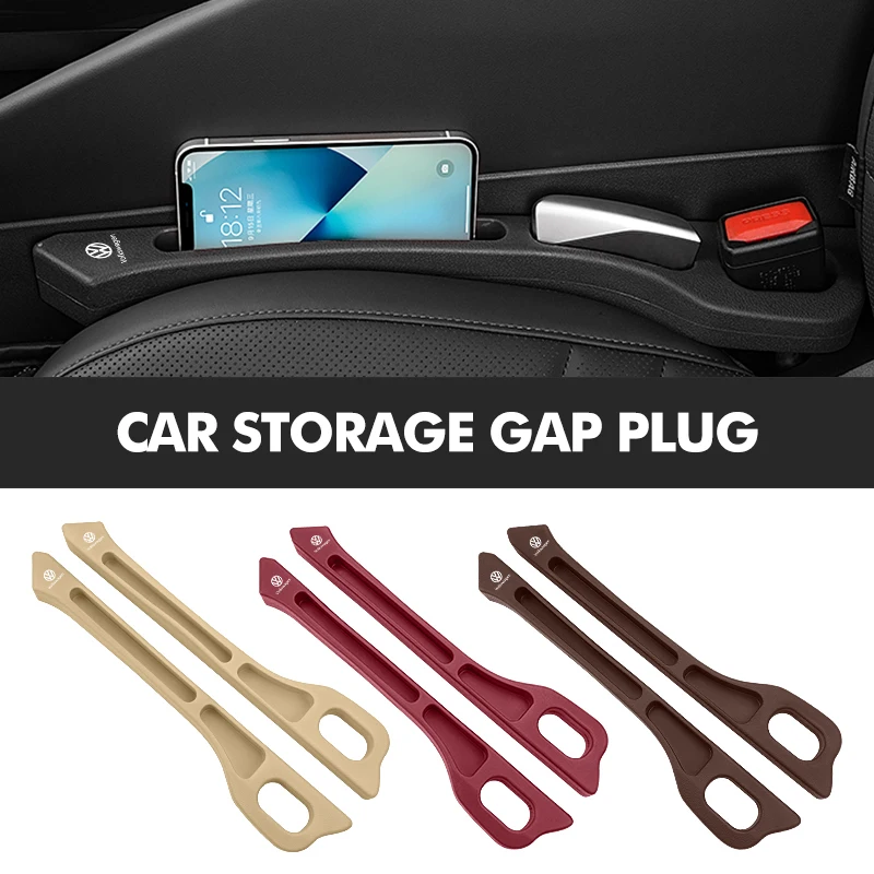 Car Seat Gap Filler Plug Strip Organizer Storage Bag Accessorie For Volkswagen VW Passat Golf 4 5 6 Tiguan Polo Scirocco Jetta