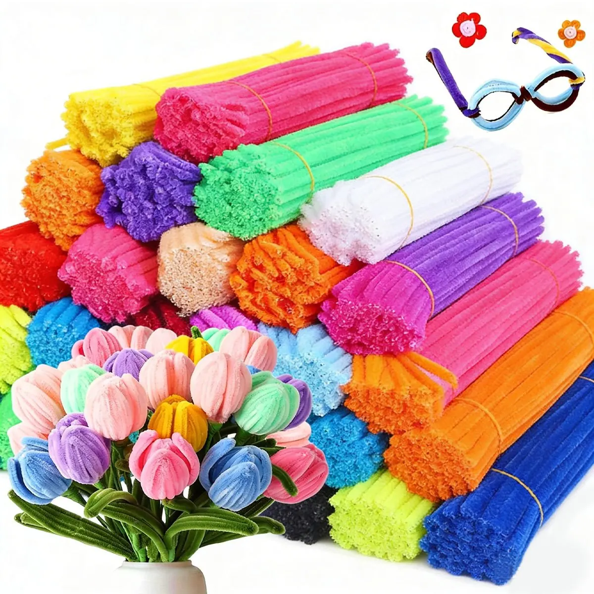 kit-de-358-pecas-de-hastes-de-chenille-flexiveis-estilos-aleatorios-mistos-e-varias-cores-vibrantes-felpudas-e-flexiveis-zsy