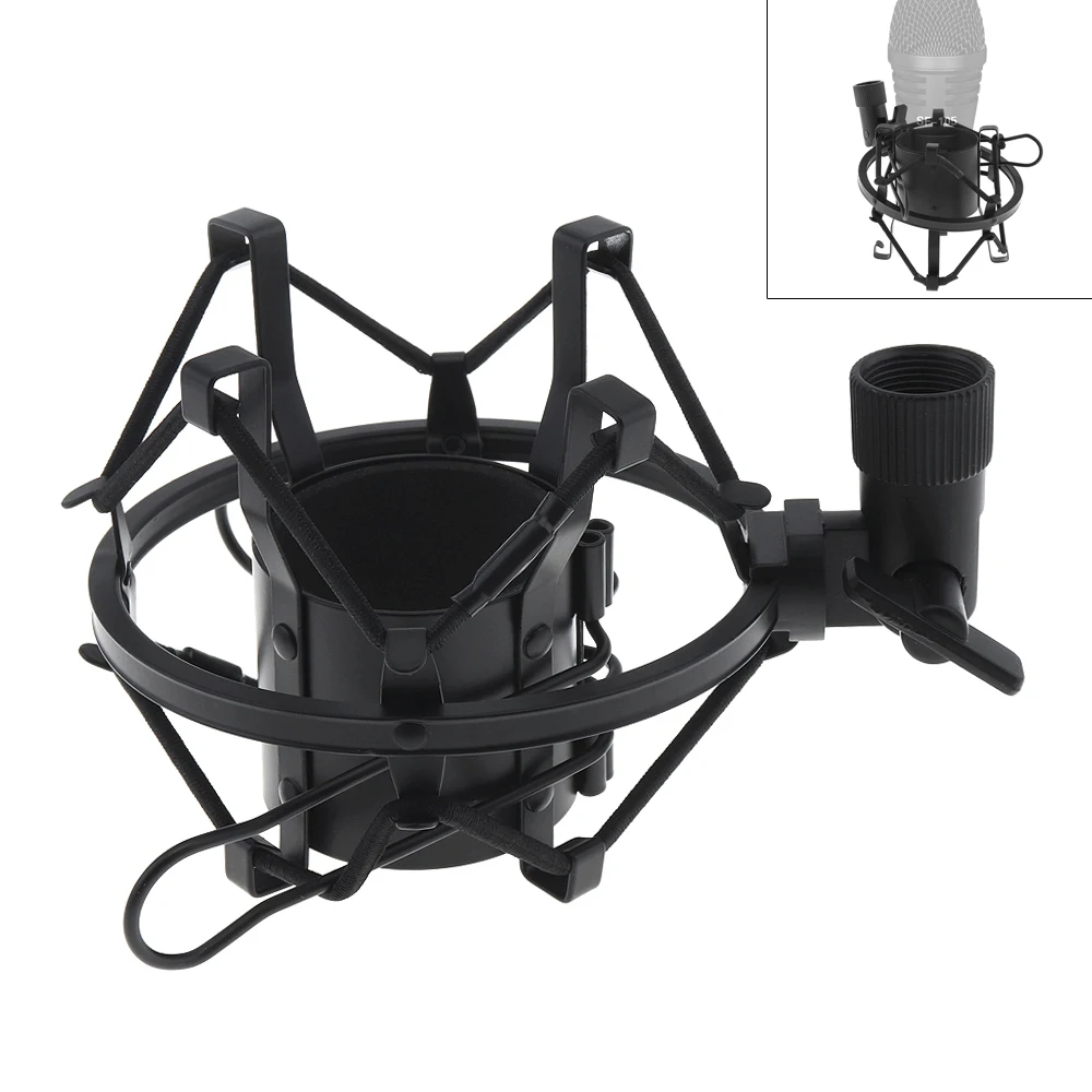 

Metal Recording Studio Clip Spider Microphone Stand Shock Mount with Copper Transfer for Computer Condenser Mic