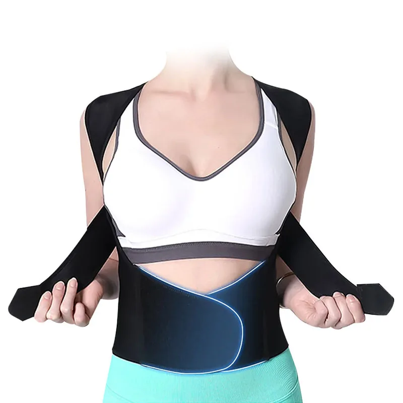 1Pc Adjustable Back Posture Correction Belt Women Men Full Back Supports Brace Prevent Slouching Relieve Pain Posture Corrector