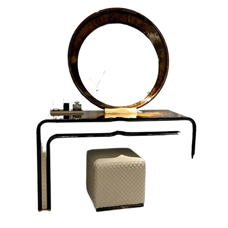 Tavolo da trucco leggero e lussuoso in legno massello