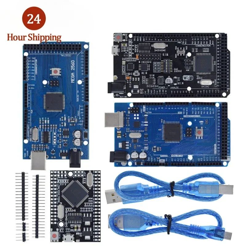 Mega2560 ATMEGA16U2 / Pro Mini MEGA 2560 Mega+WiFi R3 ATmega2560 Chip CH340G For Arduino UNO R3 Development Board WeMos ESP8266