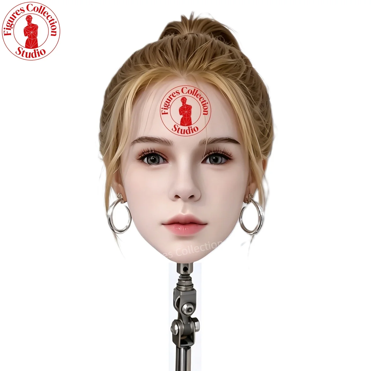 

Artisan Makeup Head HYH-SHB-KX-0020 Life-Size, M16 Interface, Ultra-Realistic for Hairstyle, Jewelry, Photography