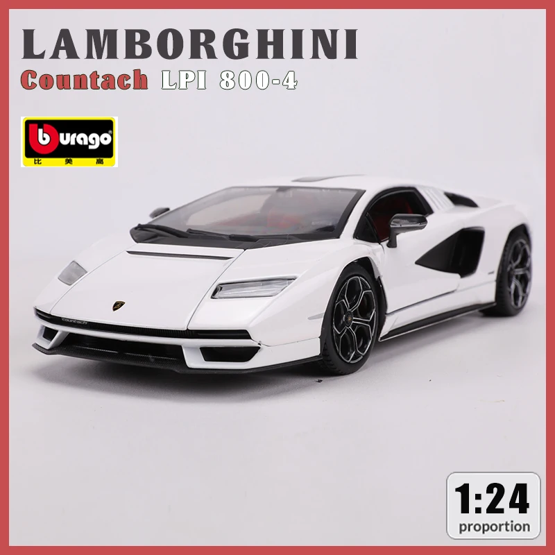 Bburago 1:24 Lamborghini Countach LPI 800-4 Simulation Alloy Automobile Car Model