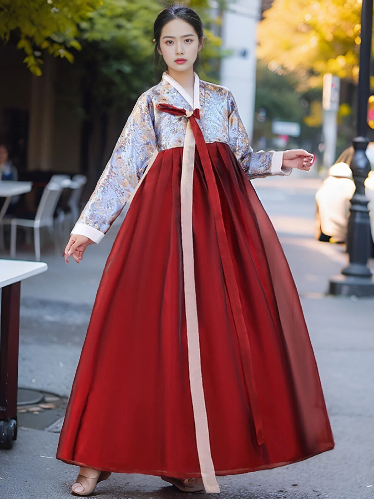 

Korean Traditional Costume Women's Hanbok Dance Long Skirt Ethnic Ceremony Dr Photoaphy Clothing Korean Sle Faion