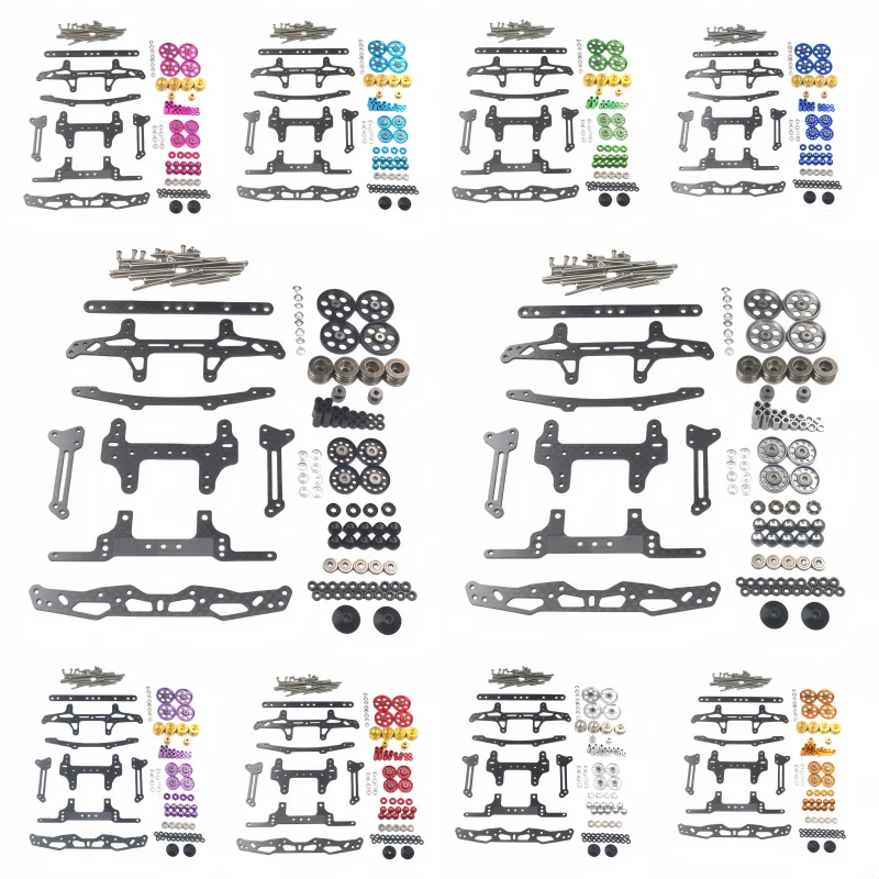 1SET Tamiya Four-Wheel Drive Vehicle VZ Chassis Modification Kit - Advanced Off-Road Lightweight Upgrade Accessories DIY 4WD - view 2
