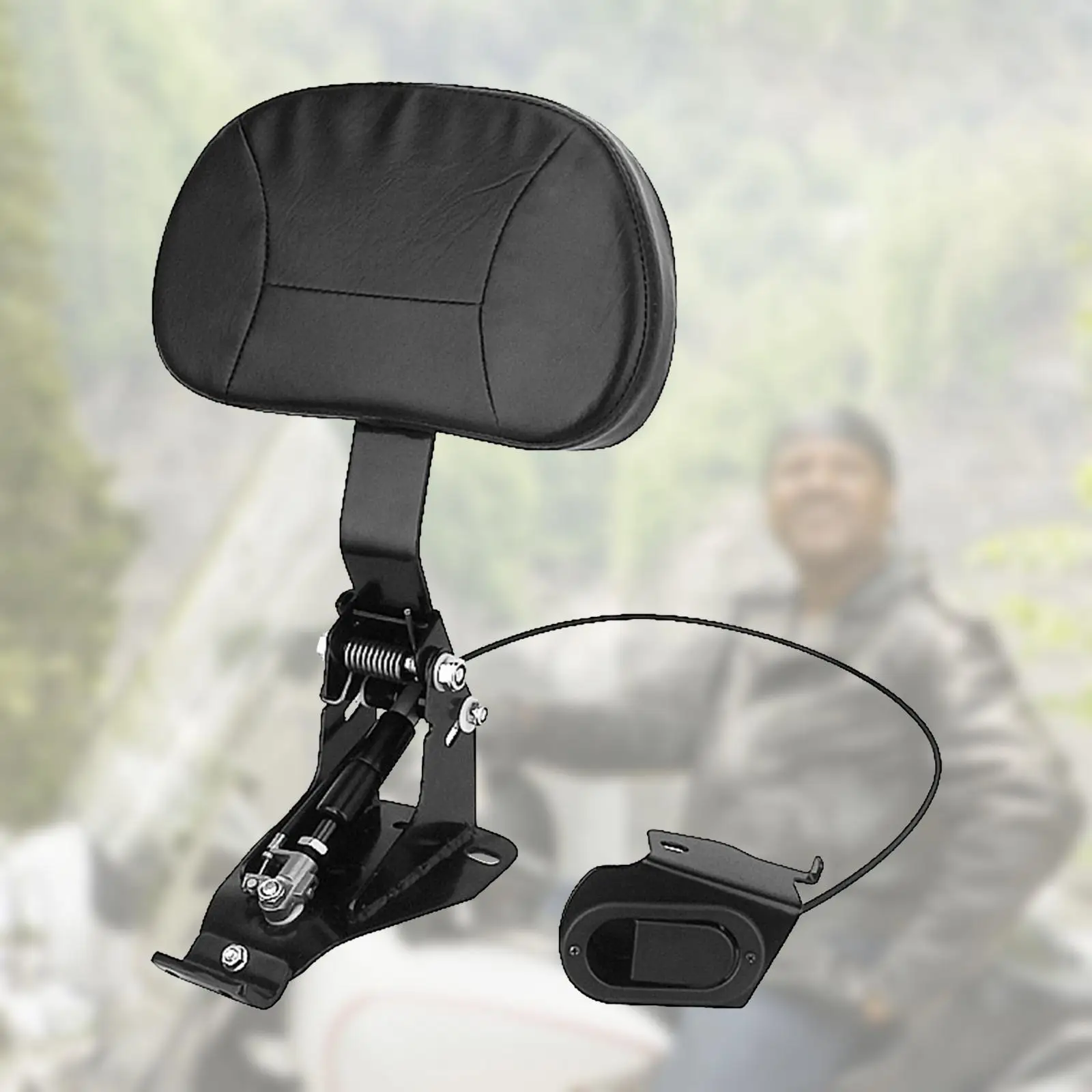 

Driver Backrest Pad Sturdy Replaces Soft Pad Sissy Bar Driver Riders Backrest