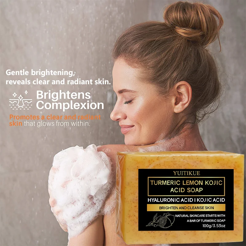 YUITIKUE Turmeric Lemon Kojic - đánh giá và giá Kojic Acid Soap