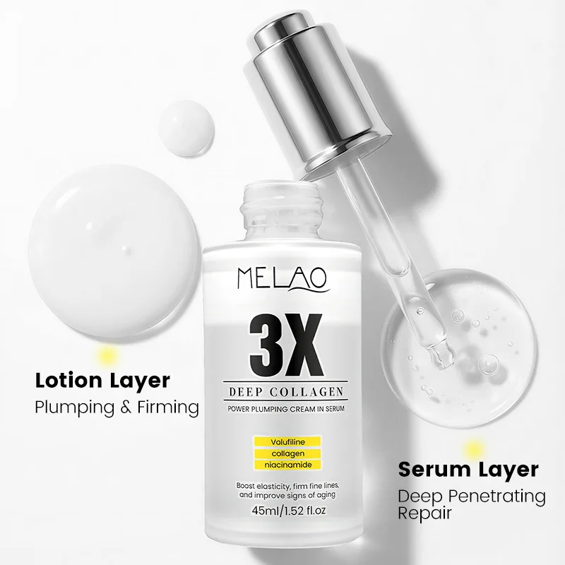 Deep Collagen Volufiline Anti-Wrinkle Serum Hydrating And Moisturizing Double Serum Improves Fine Lines And Skin Elasticity
