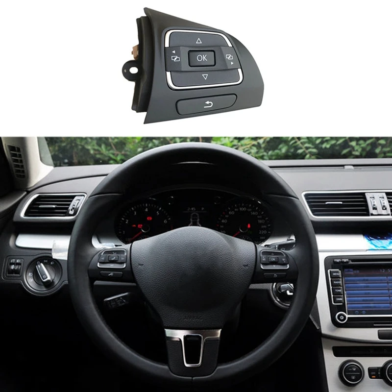 Car Side MFD Steering Wheel Buttons Switch For Golf MK6 Tiguan Jetta MK6 EOS 5C0959537A/5C0959538B