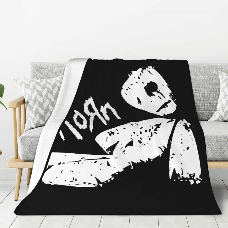 

Custom Korns Alternative Metal Rock Band Blanket 3D Print Soft Flannel Fleece Warm Throw Blankets for Office Bedroom Couch Quilt