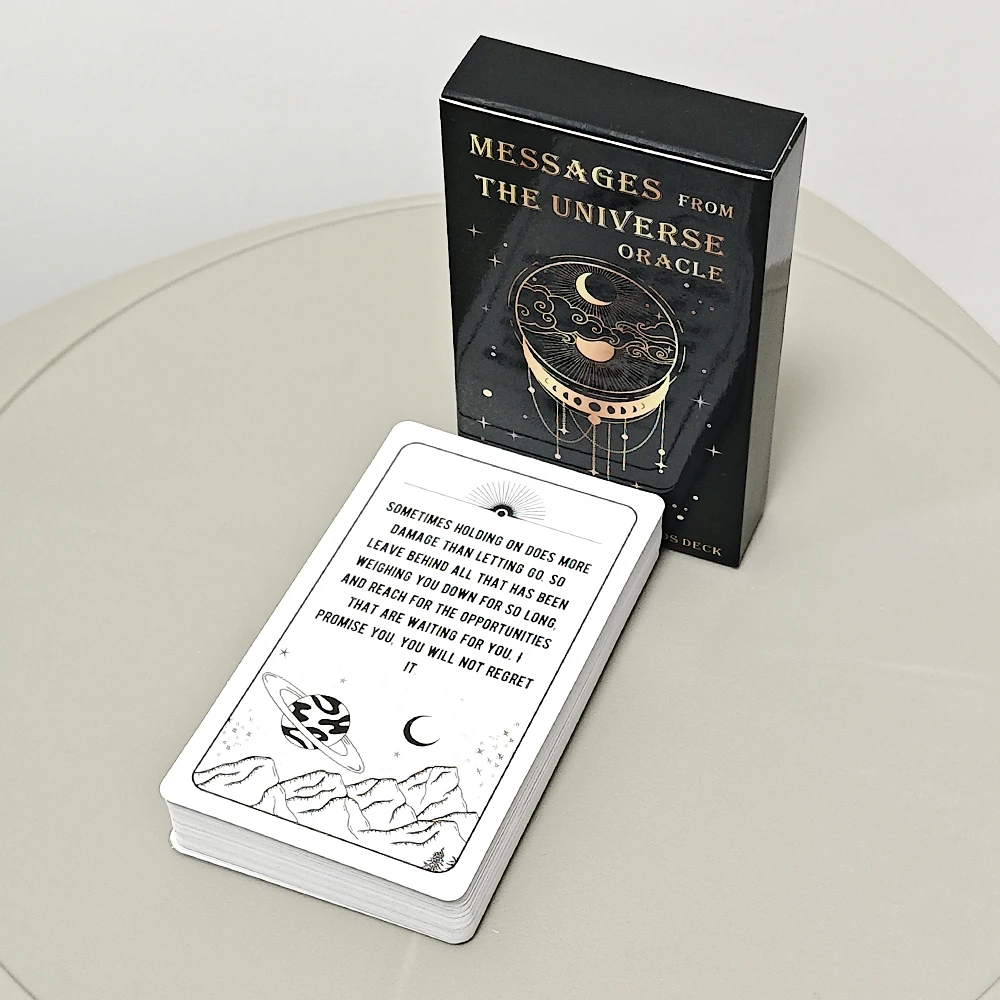 

Messages From The Universe Oracle Deck 10.3*6cm with Guidance From Your Guides for General Readings 54 Pcs Oracle Cards