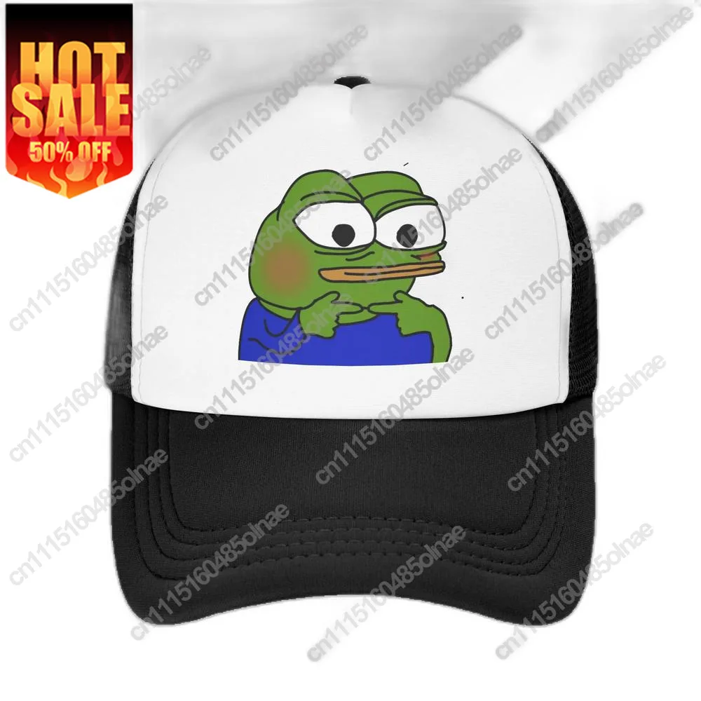 Fashion Pepe Sad Frog Meme Baseball Women Men Breathable Hat Sports Snapback Trucker Cap