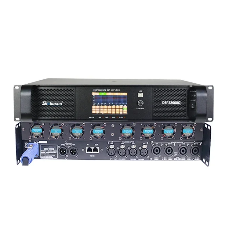 

DSP22000Q dsp power amplifier 4 channel 5000 watts amplifier module with dsp